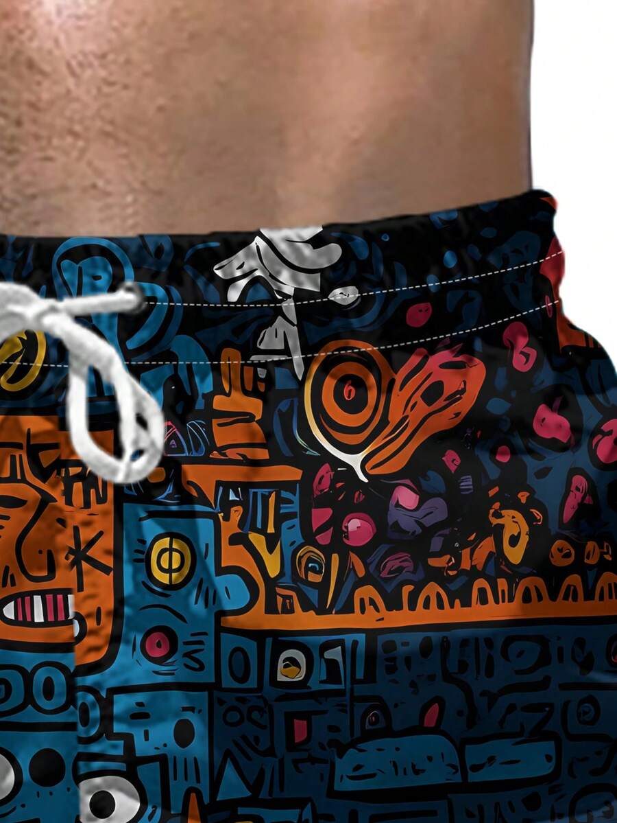 Mens Beach Shorts 3D Digital P - Swim Trunk Quick Dry avaliação e preço