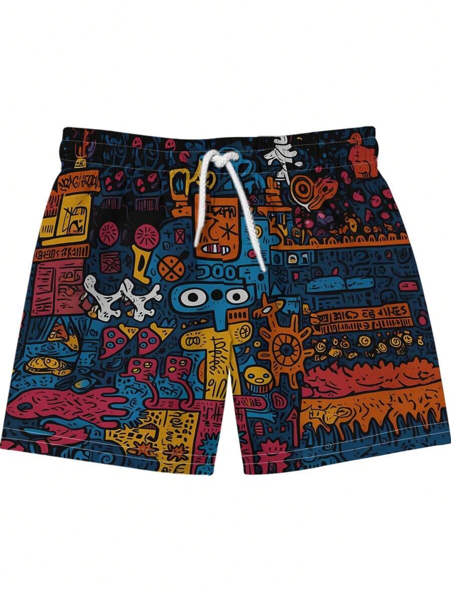 Mens Beach Shorts 3D Digital P - Swim Trunk Quick Dry avaliação e preço