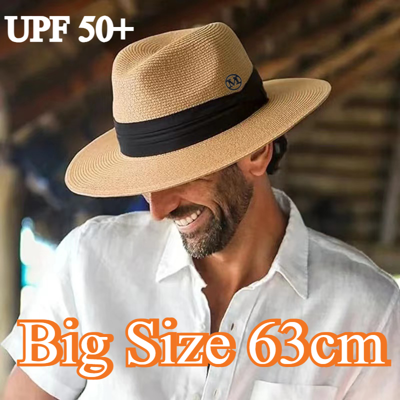 Big Size XL 63cm Travel Panama - Bucket Hat Straw avaliação e preço