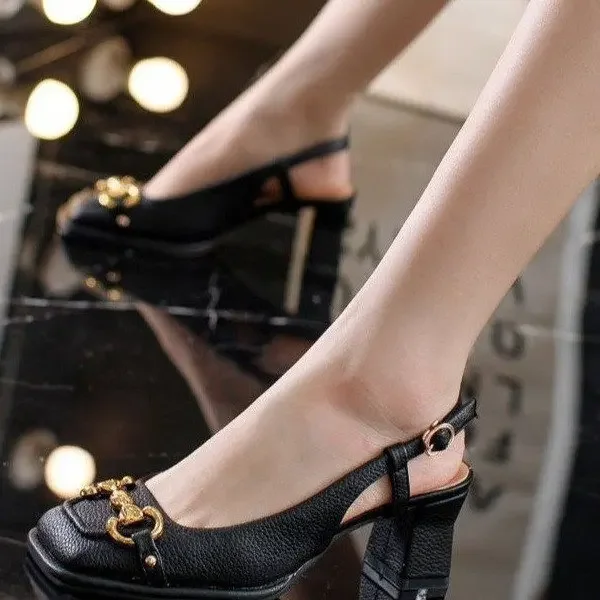 2026 New Retro Square Head Hig - Casual Sandal Leather avaliação e preço