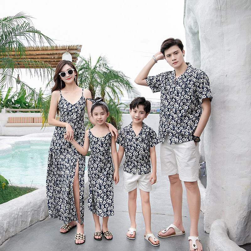 Family Matching Outfit Floral  - Resort Shirt Floral avaliação e preço