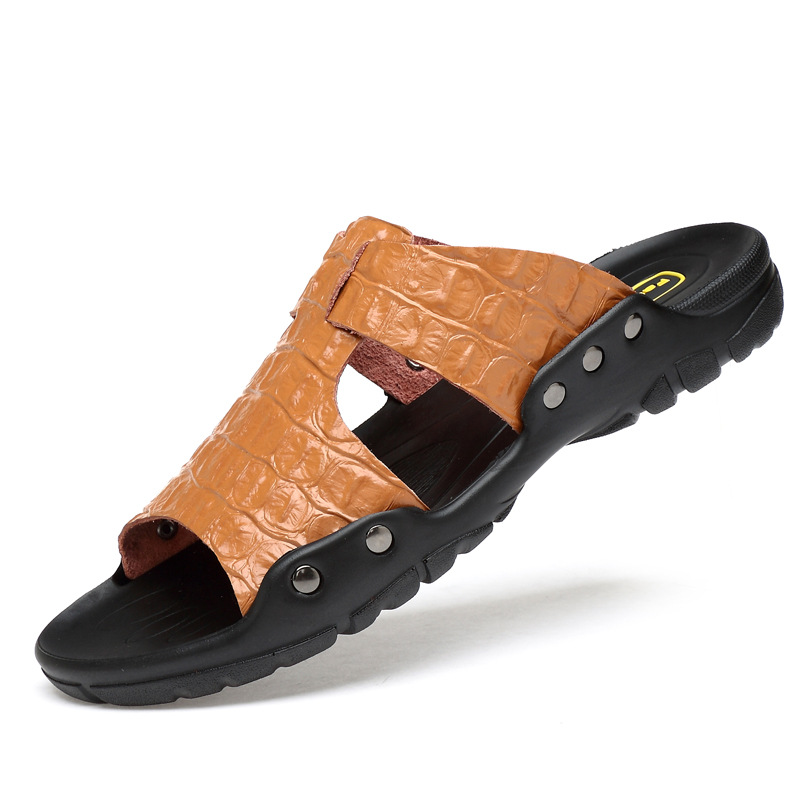 Leather Sandals Men's Comforta - Flip Flop Leather Men avaliação e preço