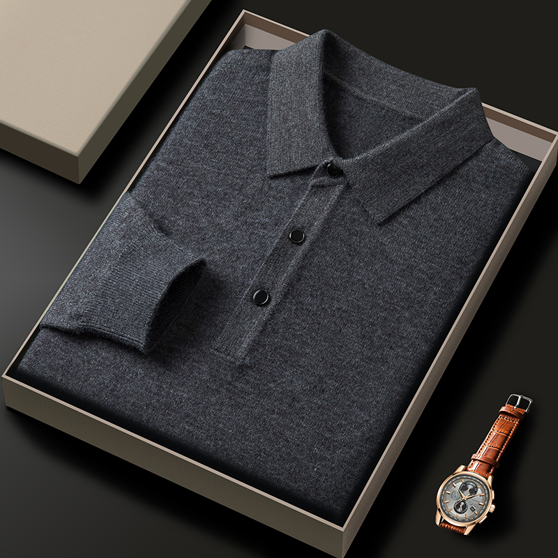 Fashion luxury knitted long sl - Polo Shirt Pique avaliação e preço