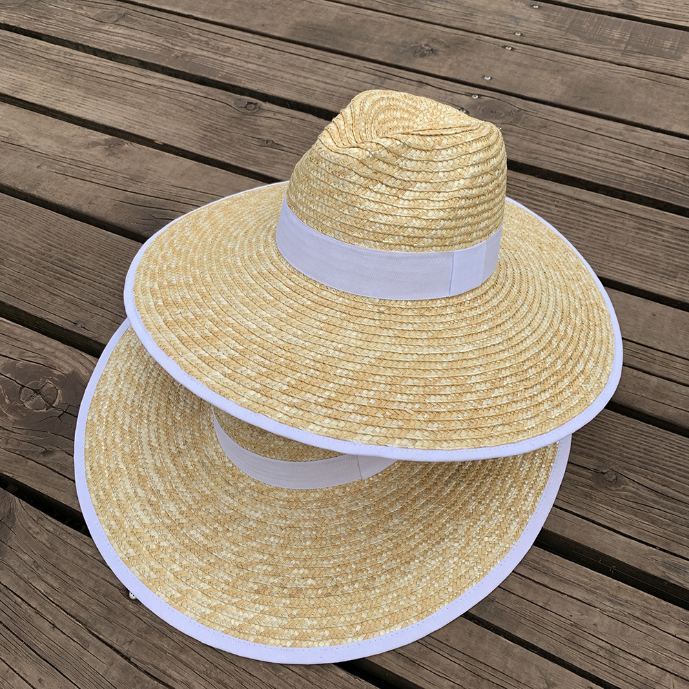 New Natural Straw Panama Hats  - Bucket Hat Straw avaliação e preço