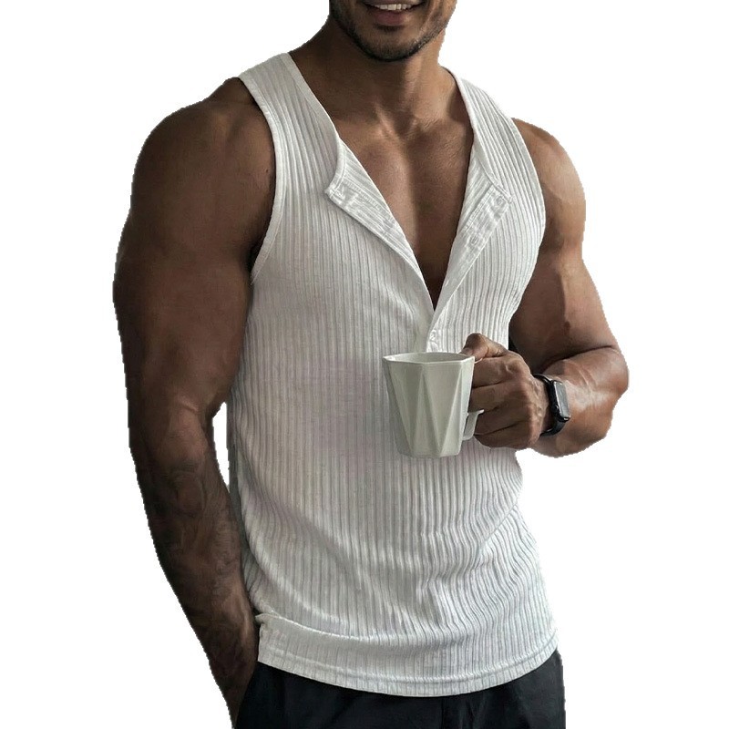 Sporty Tank Top Solid Color Cr - Tank Top Muscle avaliação e preço