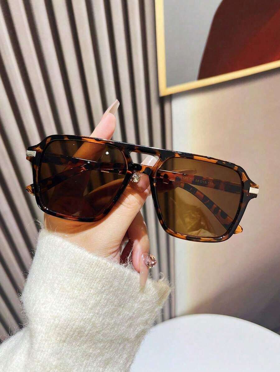 Fashion Double Bridge Aviator  - Sunglasses Aviator Polarized avaliação e preço