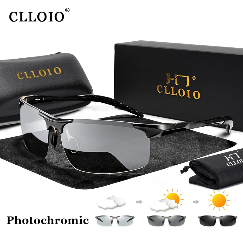 CLLOIO Aluminum Photochromic S - Sunglasses Aviator Polarized avaliação e preço