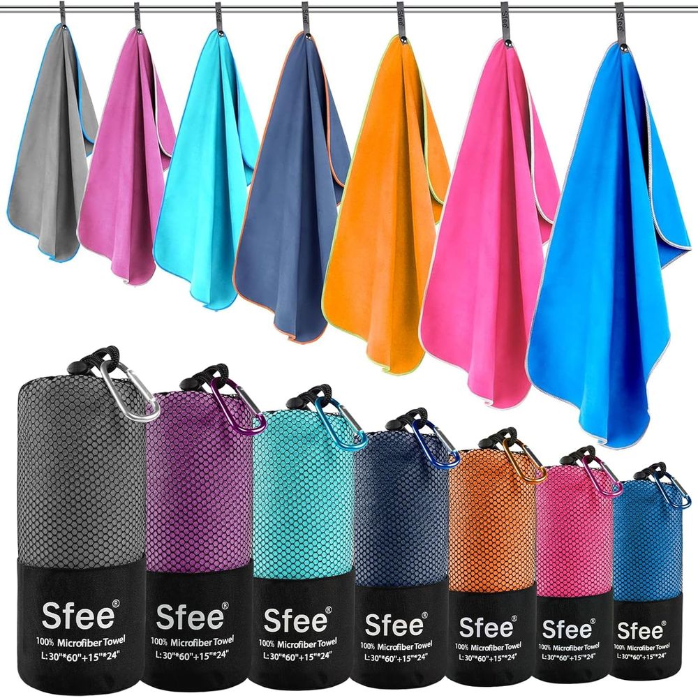 Compact Large Absorbent Travel - Beach Towel Large avaliação e preço