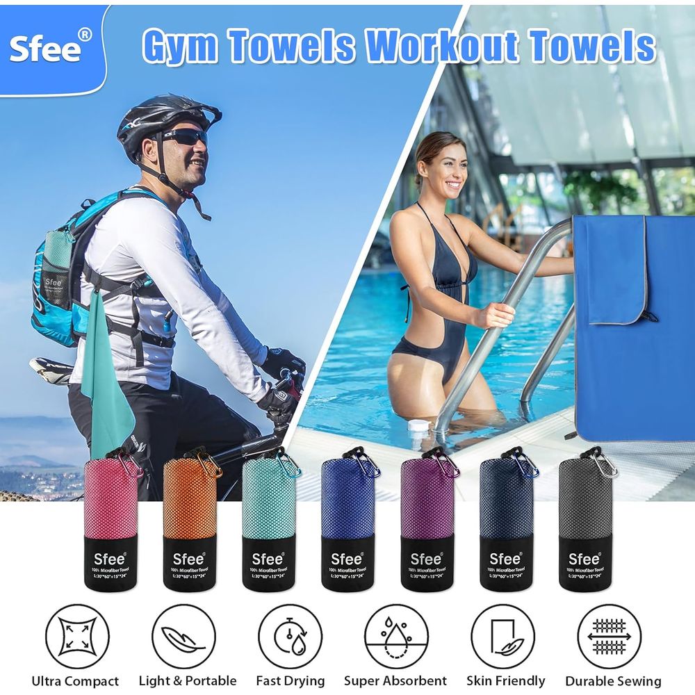 Compact Large Absorbent Travel - Beach Towel Large avaliação e preço