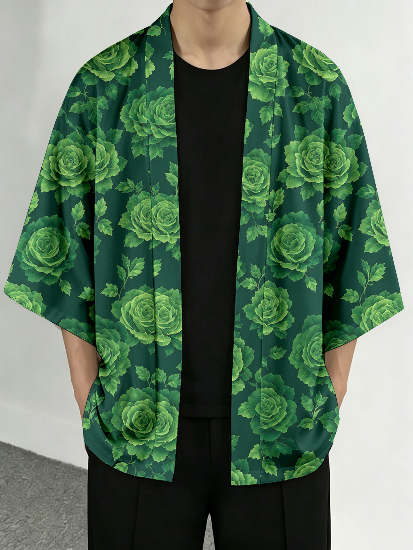 Men's casual top Green Rose Le - Resort Shirt Floral avaliação e preço