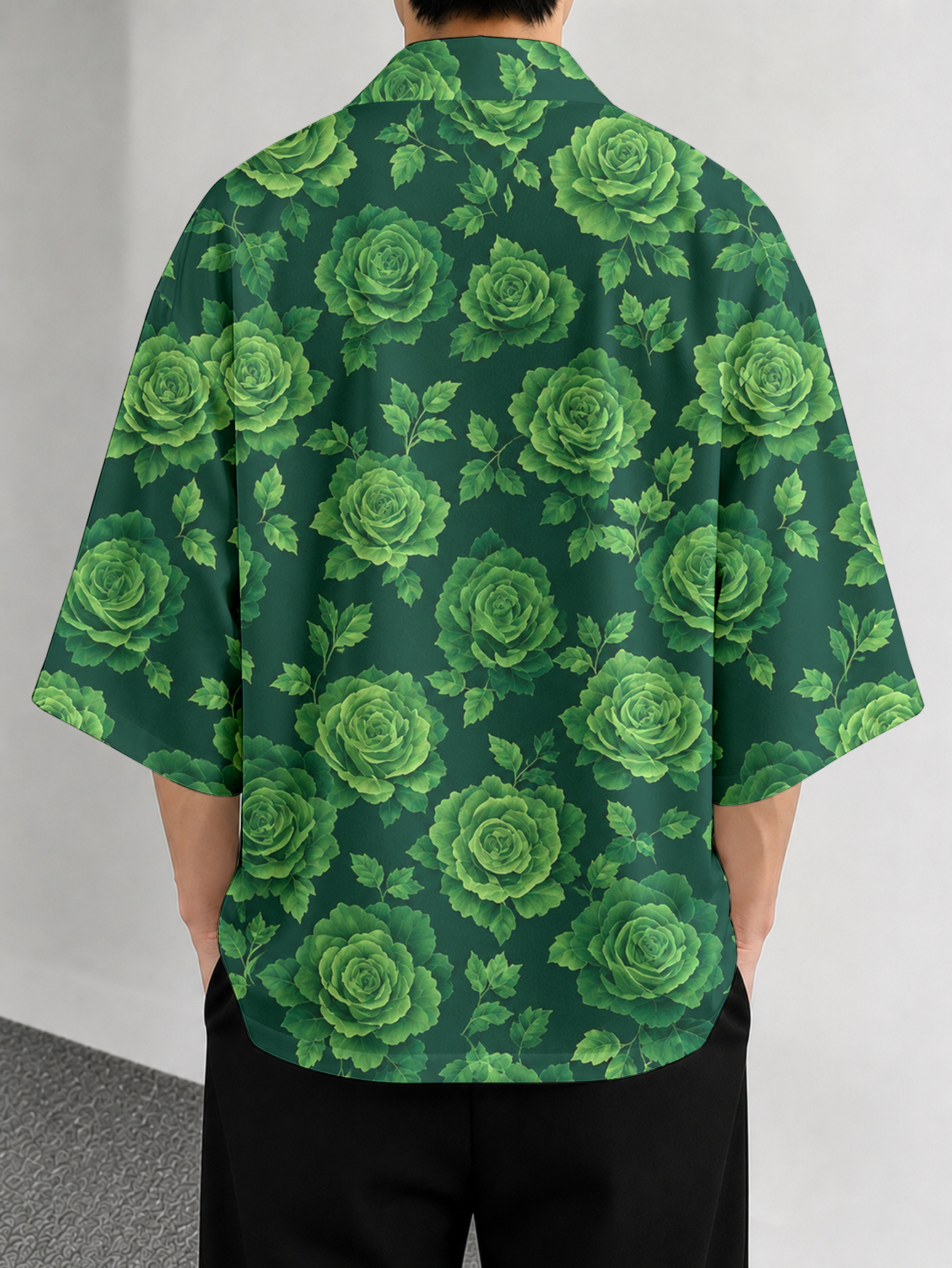 Men's casual top Green Rose Le - Resort Shirt Floral avaliação e preço