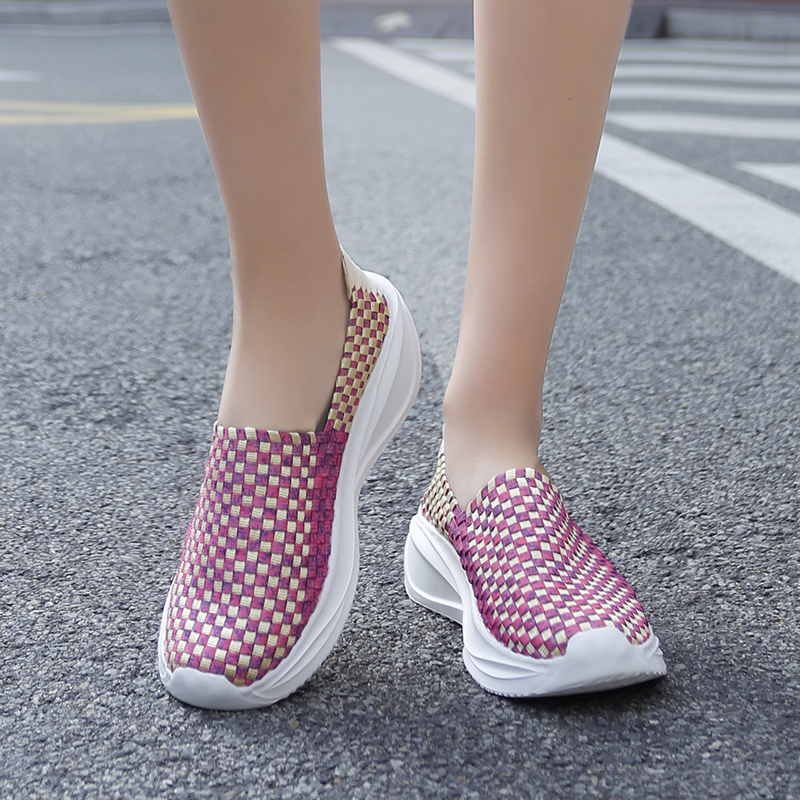 Women Woven Shoes Loafers Plat - Espadrille Slip On avaliação e preço