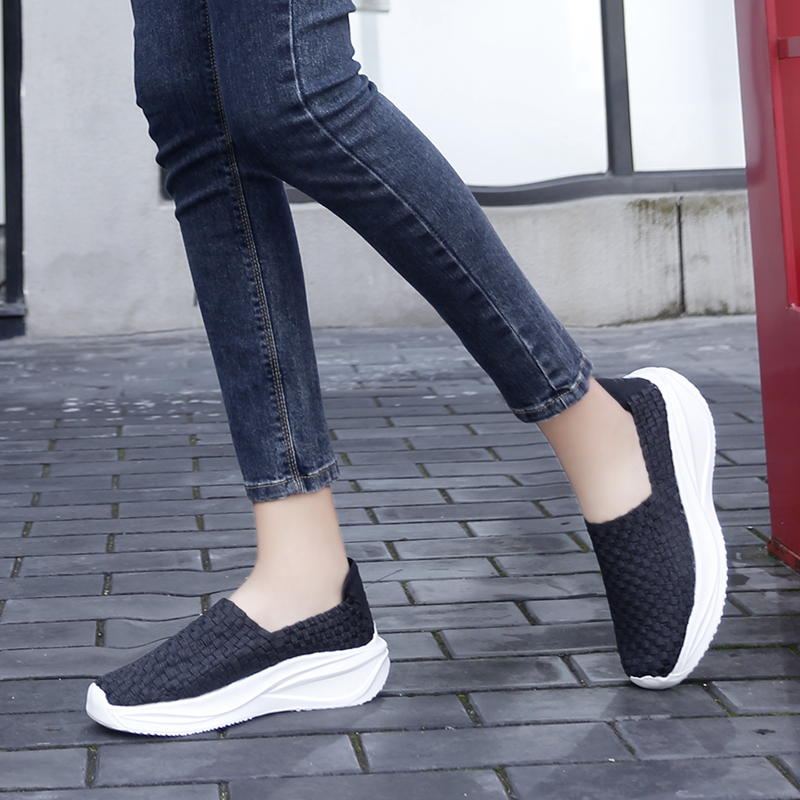 Women Woven Shoes Loafers Plat - Espadrille Slip On avaliação e preço
