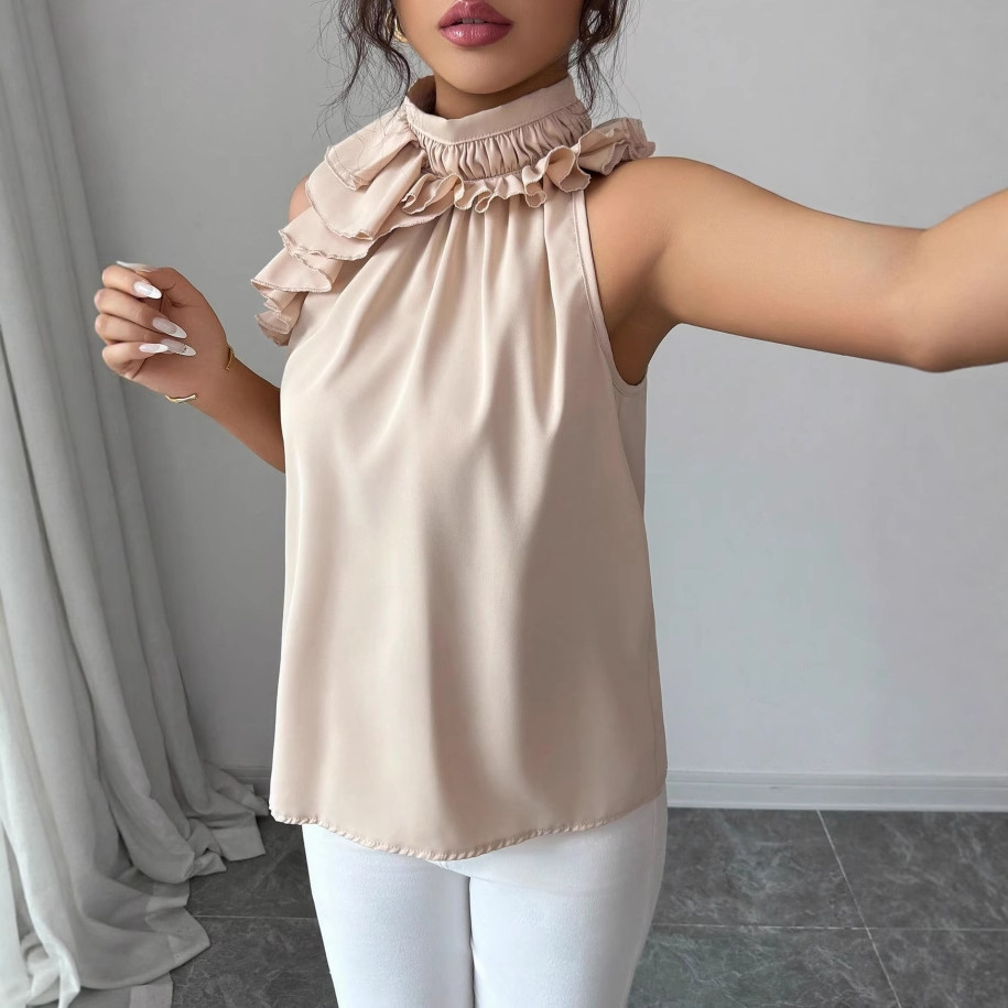 Summer New Women Blouses Fashi - Shirt Camp Collar avaliação e preço